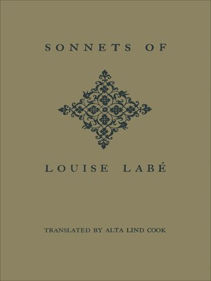 cover image of Sonnets of Louise Labé